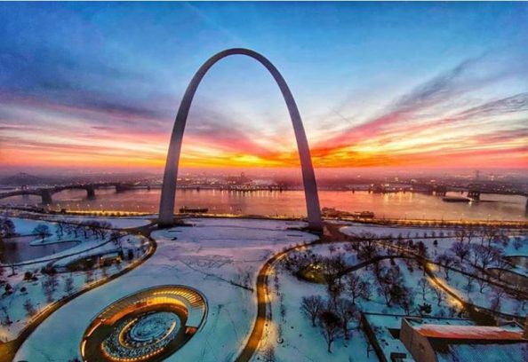 Wintertime Beauty at Gateway Arch National Park | The Gateway Arch